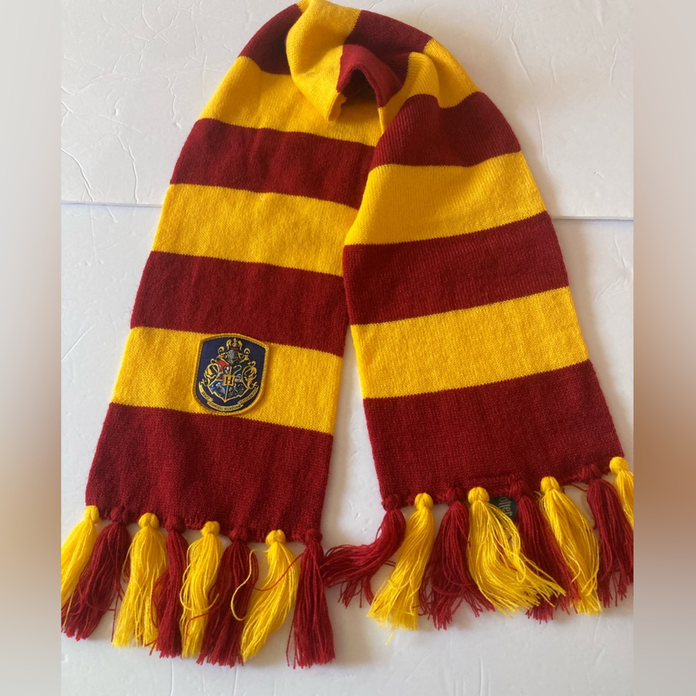 Harry Potter Striped Maroon and Yellow Scarf
